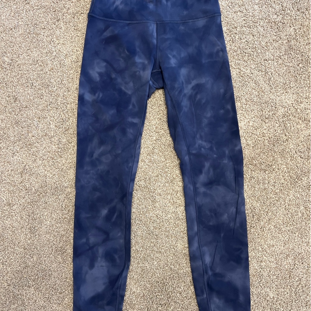 lululemon athletica Navy Tie-Dye Leggings